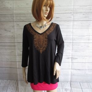 NWT - PECK & PECK knit top - sz M - MSRP $68.00